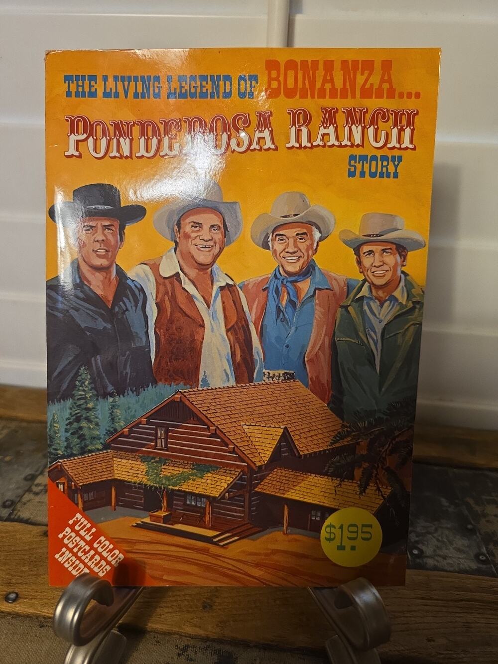 VINTAGE LIVING LEGEND OF BONANZA PONDEROSA RANCH STORY SOUVENIR BOOK POSTCARDS